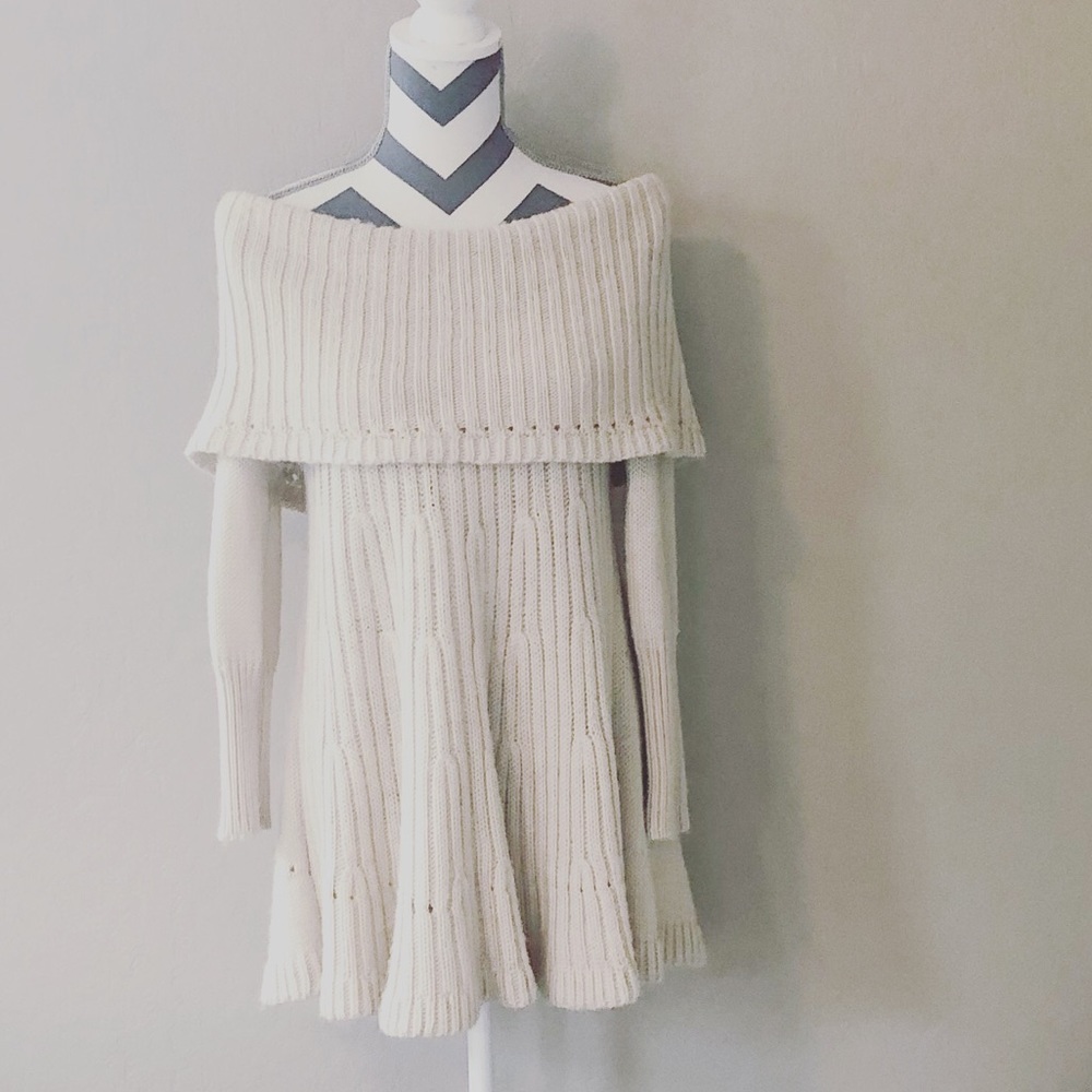 Shae Off The Shoulder Sweater Dress/Tunic Sweater